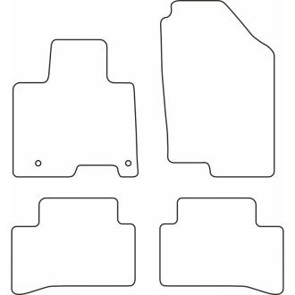 AutoStyle Set de tapis de sol sur mesure pour Hyundai Tucson (NX4E) 48V Mild & Plug-In Hybrid 2020- excl. Full Hybrid 2