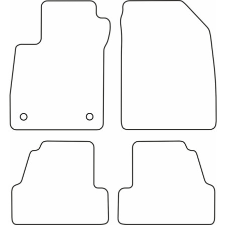 AutoStyle Set de tapis de sol en velours sur mesure pour Opel Mokka 2012-2020