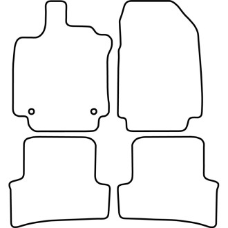 AutoStyle Set de tapis de sol sur mesure pour Renault Clio IV 2012-2019 2