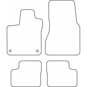 AutoStyle Set de tapis de sol sur mesure pour Renault Twingo III 2014- 2