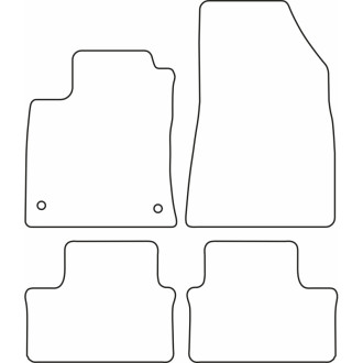 AutoStyle Set de tapis de sol sur mesure pour Renault Clio V 2019- 2