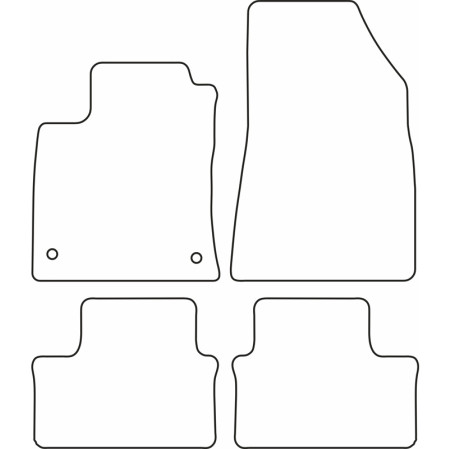 AutoStyle Set de tapis de sol sur mesure pour Renault Clio V 2019-