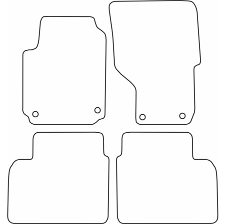 AutoStyle Set de tapis de sol sur mesure pour Volkswagen Amarok 2011-2022