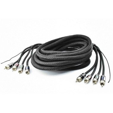 CABLE RCA 5MT TRIPLE BLINDAGE 4CANAUX 5 METRES