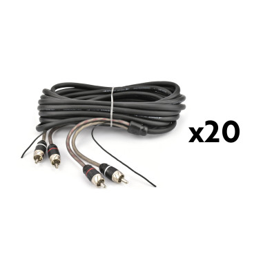 CABLE RCA + REMOTE 5 MT DOUBLE BLINDAGE 5 METRES