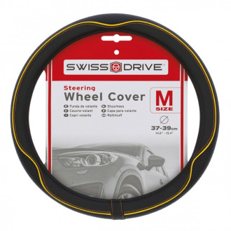 Swiss drive couvre-volant centauro 37-39cm. noir/jaune