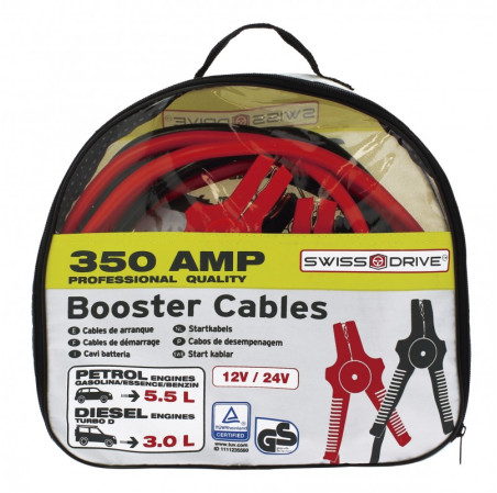 Swiss drive cables de demarrage rec.cuivre 350amp. 29mm². 3,5m. gs-tuv.