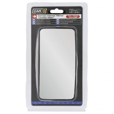 Retroviseur interieur convexe jumbo view 13,5x6,8cm