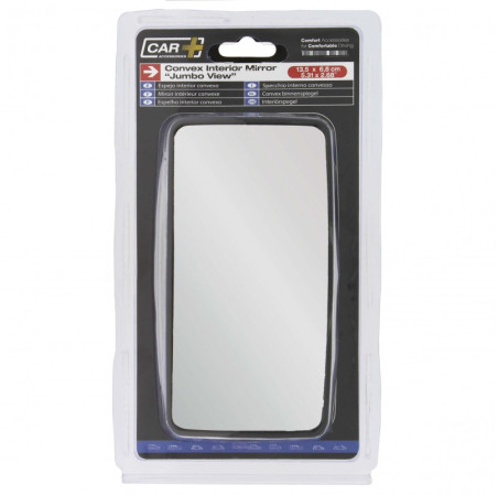 Retroviseur interieur convexe jumbo view 13,5x6,8cm