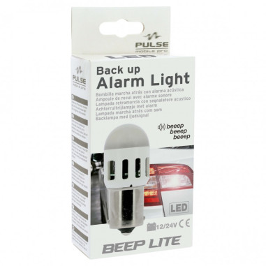 Ampoule led de recul 12/24v + avertisseur sonore ba12s
