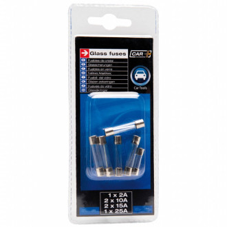 Boite de 6 fusibles verre amperage variable