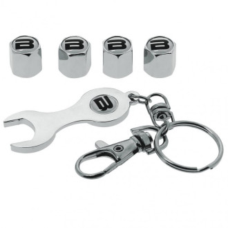 Bouchons de valve chrome butzi avec clef