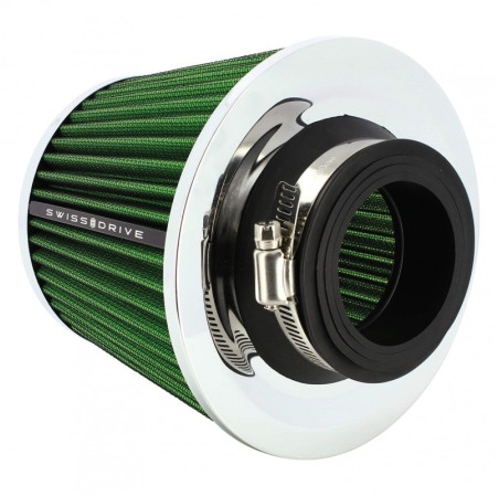 Filtre a air universel stream vert + 4 bagues
