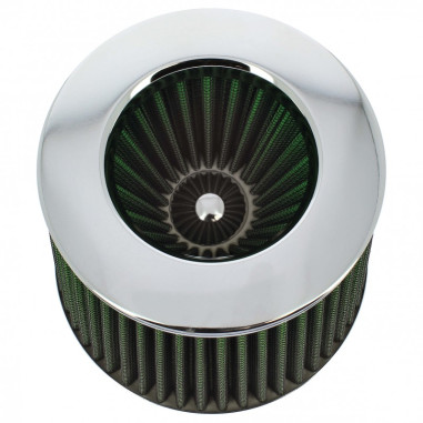 Filtre a air universel stream vert + 4 bagues