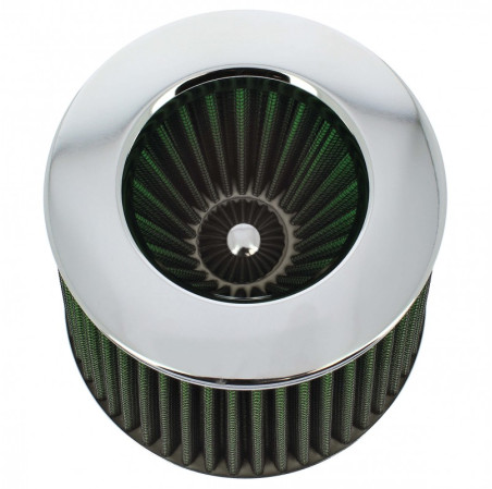 Filtre a air universel stream vert + 4 bagues