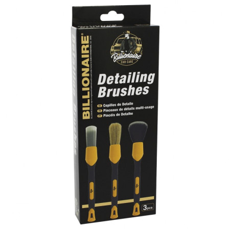 Pinceaux de detail multi-usage billionaire 3pcs