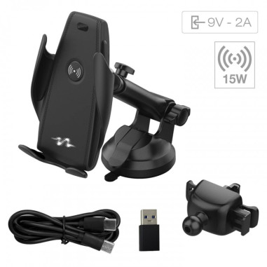 Supp mobile charge induct° 15w+cable usb-c/c adapt usb-c/usb-a