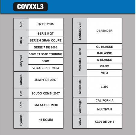 Housse de voiture xxl3 - 508x198x145cm