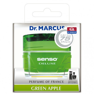 Désodorisants Dr Marcus de la gamme SENSO DELUXE. Parfum français dans un flacon en verre de 50 ml. A poser sous votre siège, da