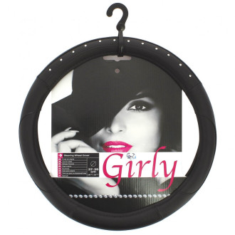 Couvre volant en faux diamants. Protégez votre volant et donnez lui une touche unique et différente grâce à cet étui avec décora