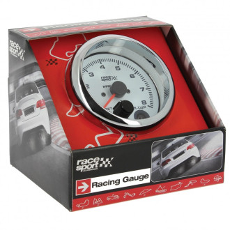 Tachymètre 12V de marque RACE SPORT avec feu de changement de vitesse pour mesurer le régime de votre voiture. Dimension : Diamè