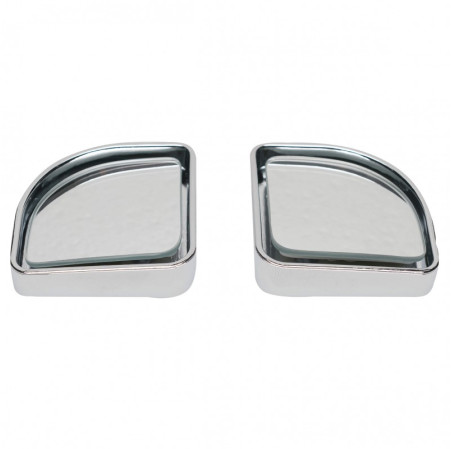 Lot de deux miroirs d'angles morts CAR+ à coller sur les rétroviseurs existants avec une fixation adhésive. Dimension : 5 x 5 cm