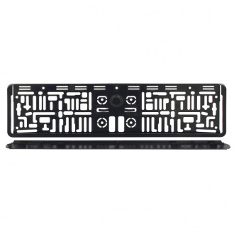 Support de plaque d'immatriculation ABS de la marque SWISS DRIVE. Couleur : noir. 2