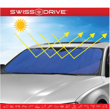 Pare-soleil avant matt series bleu t.l. 145x70cm