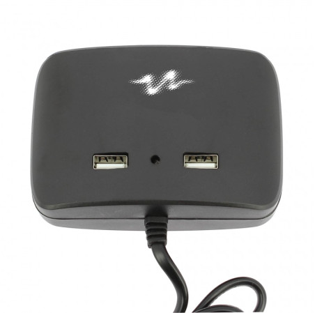 3 multiprises allume cigare + 2 usb 2.1a noir