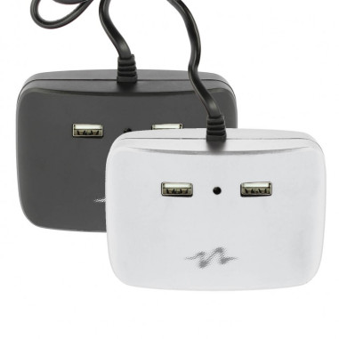 3 multiprises allume cigare + 2 usb 2.1a noir
