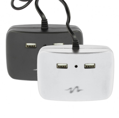 3 multiprises allume cigare + 2 usb 2.1a noir