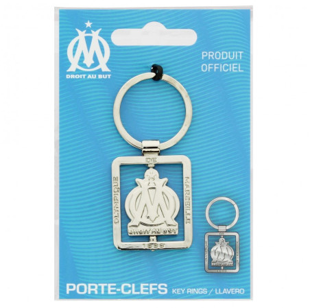 Porte-clefs metal tournant olympique de marseille
