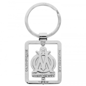 Porte-clefs metal tournant olympique de marseille 2