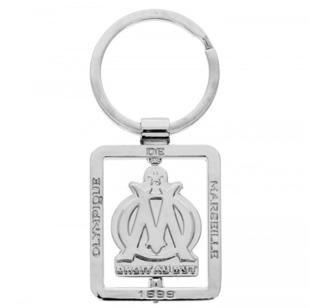 Porte-clefs metal tournant olympique de marseille