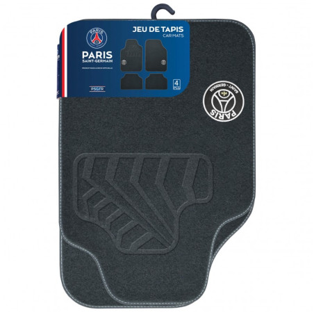Lot de 4 tapis moquette universel aux couleurs du PSG
