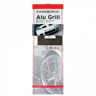 Swiss drive grille alu 33x100cm noir