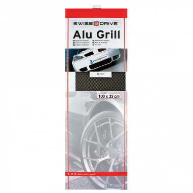 Swiss drive grille alu 33x100cm noir