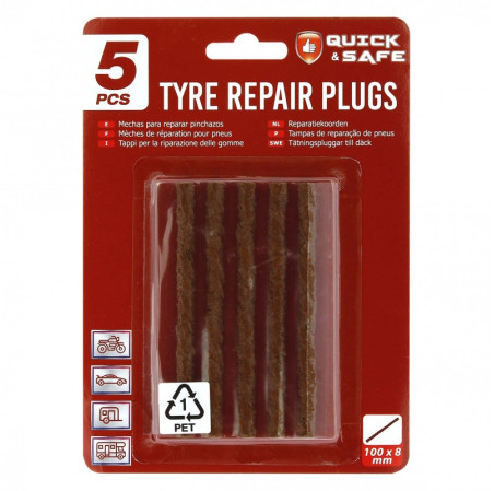 Lot de 5 meches 8 mm de reparation - colise par 6