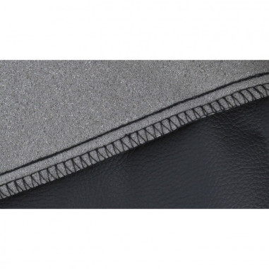 Housses de siege avant milan 4pcs noir surpiqure grises 2 Sieges