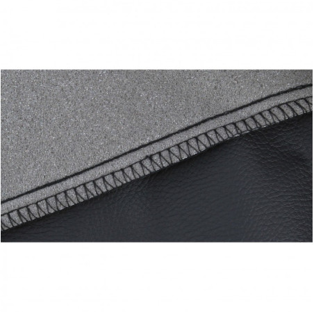 Housses de siege avant milan 4pcs noir surpiqure grises 2 Sieges