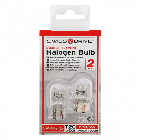 SWISS DRIVE BLISTER 2 AMPOULES WEDGE 12V. W21/5W. T20 3Wx16D.
