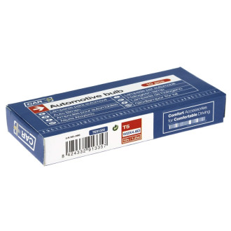 CAR+ AMPOULE WEDGE 12V. 1.2W. T5 W2x4.6D 2