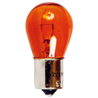 Car+ Ampoules clignotant 12v. 21w. 1 plot ba15s ambree