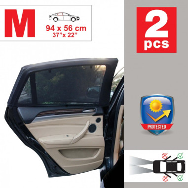 Car+ jeu de chaussettes pare-soleil lateral rect.t.m. 95x54 cm