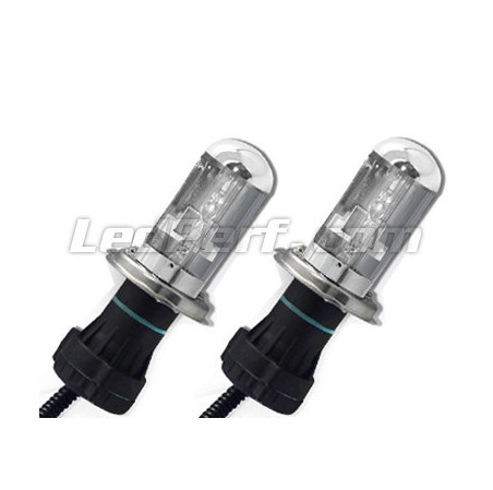 Pack de 2 ampoules H4 Bi Xenon HID de rechange 35W 8000K. culot H4, 35w, 8000K, 12V et 24V.