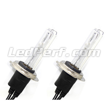 Pack de 2 ampoules H7 Xenon HID de rechange 55W 6000K. culot H7, 55W, 6000K, 12V et 24V.