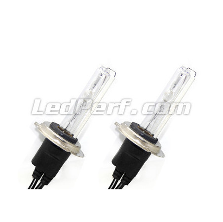 Pack de 2 ampoules H7 Xenon HID de rechange 55W 6000K. culot H7, 55W, 6000K, 12V et 24V.