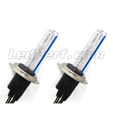 Pack de 2 ampoules H7 Xenon HID de rechange 55W 8000K. culot H7, 55W, 8000K, 12V et 24V.