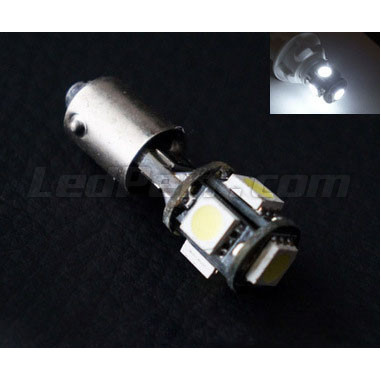 LED H6W Xtrem - Culot BAX9S - blanche - Anti erreur ODB. 2.0W, 6000K, anti-erreur/Canbus.