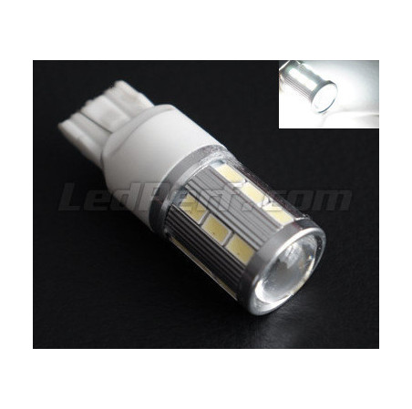 Ampoule W21W Magnifier à 21 leds SG Haute puissance + Loupe blanches Culot T20. culot T20, 5W.